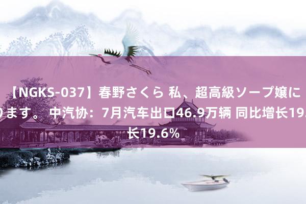 【NGKS-037】春野さくら 私、超高級ソープ嬢になります。 中汽协：7月汽车出口46.9万辆 同比增长19.6%