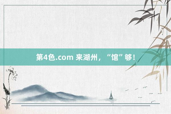 第4色.com 来湖州，“馆”够！