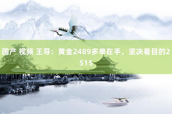 国产 视频 王导：黄金2489多单在手，坚决看目的2515