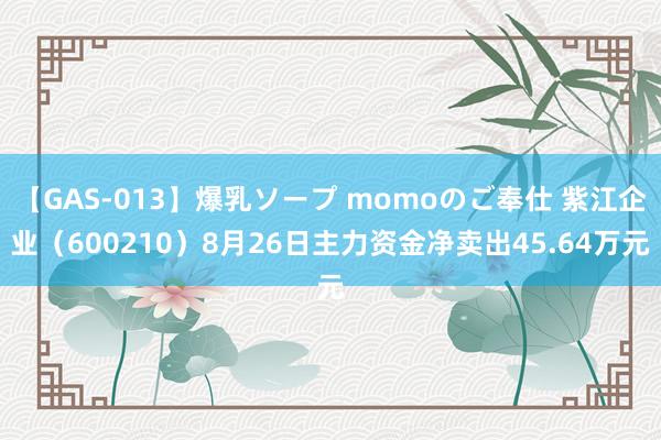 【GAS-013】爆乳ソープ momoのご奉仕 紫江企业（600210）8月26日主力资金净卖出45.64万元